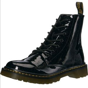 Dr. Martens Luana Glitter Combat Boots Black